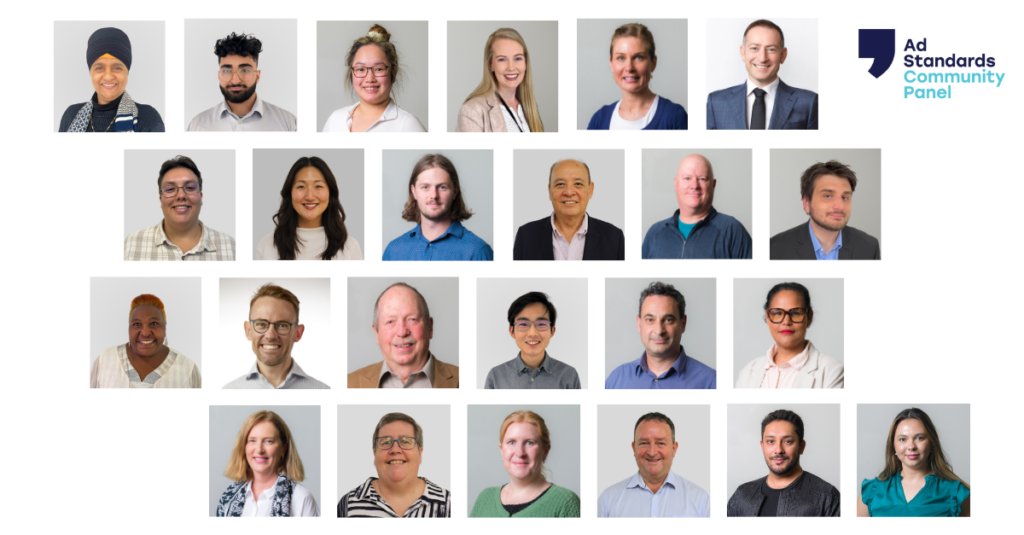 An image of the Ad Standards Community Panel members.